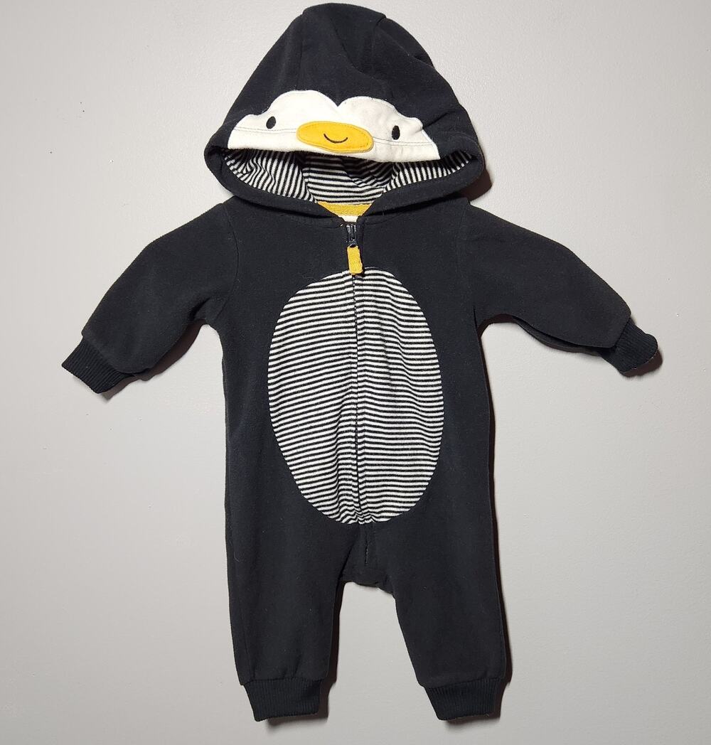 Carter's Baby Hooded Penguin Romper Costume 3m
